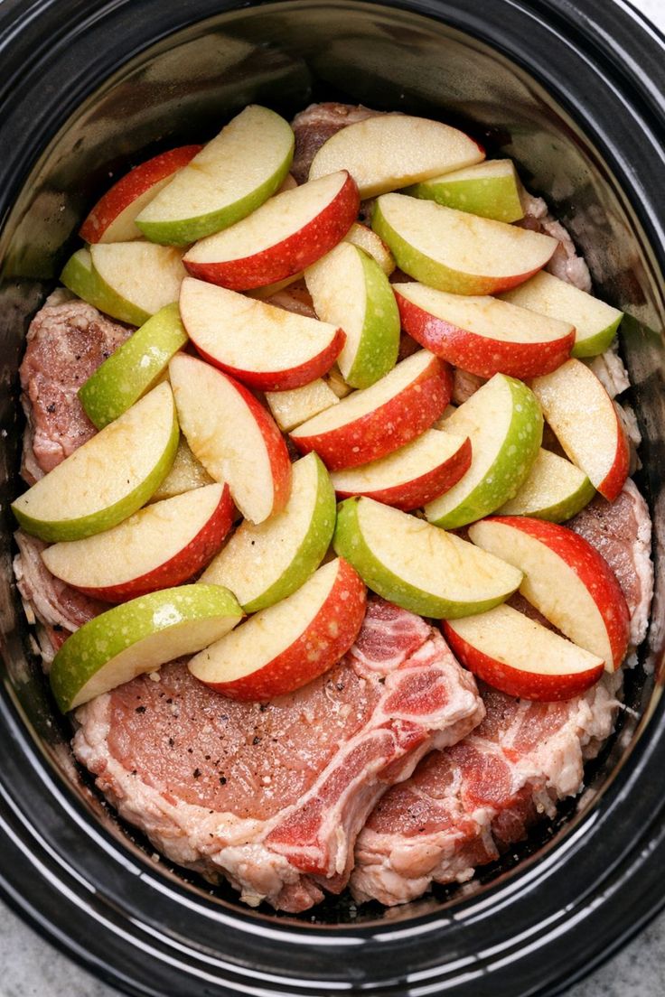 Slow Cooker Apple Pork Chops